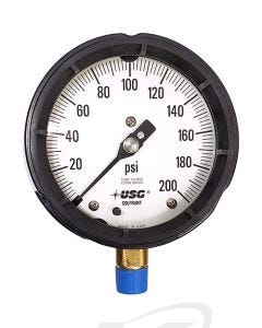 US Gauge Series 1980 Solid Front Process Gauge 4.5" Dial : 0-160 PSI   [150010]