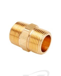 Anderson Metals 122A-A 1/8" Brass Hex Nipple