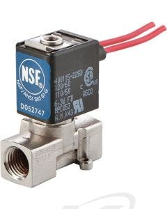 ASCO U8256A108E 2-WAY N/C 1/4" Solenoid Valve, 24 VAC/60Hz