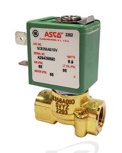 ASCO SC8356A010V 3-WAY UNIV 1/8" Sub-Miniature Solenoid Valve, 24 VDC