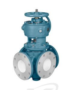 DeZURIK PFW Four-Way Tapered Plug Valve