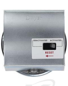 Dwyer 1831 DPDT Low Differential Pressure Switch with Manual Reset - Front View