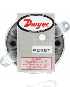 Dwyer 1900-1-MR Low Differential Pressure Switch with Manual Reset: 0.40" to 1.6" WC