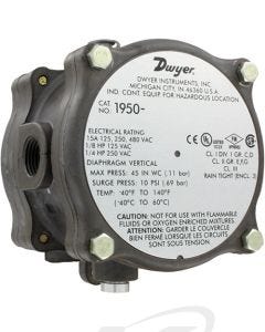 Dwyer 1950P-15-2F Explosion-Proof Differential Pressure Switch, 3 to 15 PSID