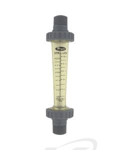 Dwyer LFME-13-F2 Polycarbonate Inline Flowmeter: 2-20 GPM (8-80 LPM) Water