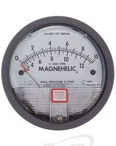 Dwyer Magnehelic® 2000 Series Low Differential Pressure Gauge,Dwyer Magnehelic® 2000 Series Low Differential Pressure Gauge - back,Dwyer Magnehelic® 2000 Series Low Differential Pressure Gauge - side