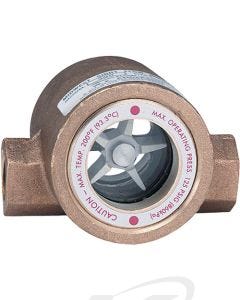 Dwyer Midwest SFI-300-1 Bronze Sight Flow Indicator with Impeller