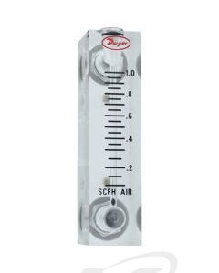 Dwyer VFA-3 Acrylic Flowmeter 2" Scale: 0.6-5 SCFH Air