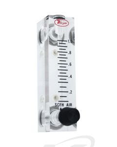 Dwyer VFA-8-SSV Acrylic Flowmeter 2" Scale: 10-100 SCFH Air