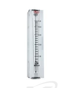 Dwyer VFB-86-SSV Acrylic Flowmeter 4" Scale: 0.6-5 GPM H2O