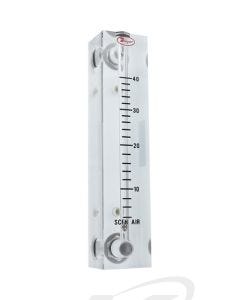 Dwyer VFB-50 Acrylic Flowmeter 4" Scale: 0.3-3 SCFH Air