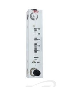 Dwyer VFB-53-BV Acrylic Flowmeter 4" Scale: 10-100 SCFH Air