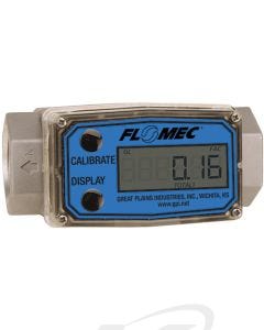 GPI Flomec G2A15N09GMB Aluminum G2 Turbine Flowmeter: 1.5" NPT