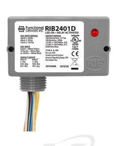 Functional Devices RIB2401D 24 VAC/VDC or 120 VAC Enclosed Pilot Relay, 1 DPDT