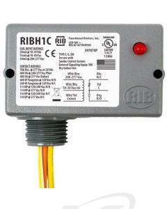 Functional Devices RIBH1C 10-30 VAC/VDC or 208-277 VAC Enclosed Pilot Relay, 1 SPDT