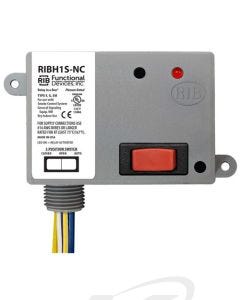 Functional Devices RIBH1S-NC 10-30 VAC/VDC or 208-277 VAC Enclosed Pilot Relay, 1 SPST N/C