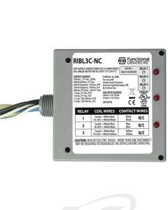 Functional Devices RIBL3C-NC 10-30 VAC/VDC Enclosed Pilot Relay, 3 SPST N/C