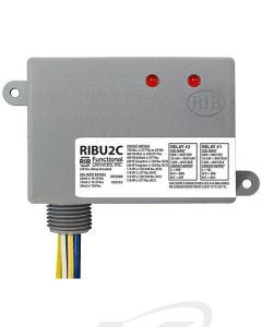 Functional Devices RIBU2C 10-30 VAC/VDC or 120 VAC Enclosed Pilot Relay, 2 SPDT