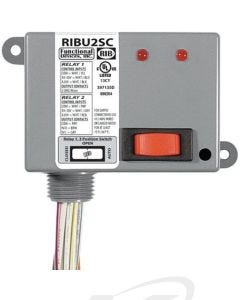 Functional Devices RIBU2SC 10-30 VAC/VDC or 120 VAC Enclosed Pilot Relay, 1 SPST N/O,  1 SPDT