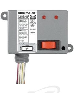 Functional Devices RIBU2SC-NC 10-30 VAC/VDC or 120 VAC Enclosed Pilot Relay, 1 SPST N/C, 1 SPDT