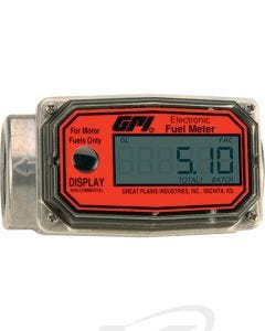 GPI Flomec 113255-1 (01A31GM) Aluminum Digital Turbine Fuel Flowmeter 3-30 GPM