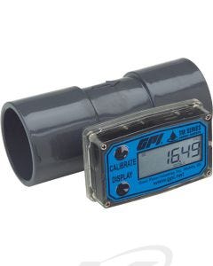 GPI Flomec TM20SQ9GMB (TM200) 2" Spigoted Turbine Flowmeter with Display: 20-200 GPM