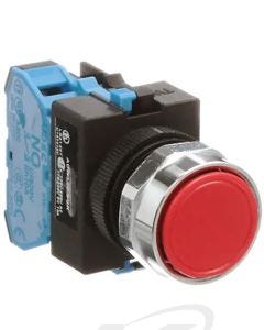 Idec AOW122-R TW 22mm Maintained Pushbutton, Red