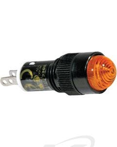 Idec AP1M222-A 10mm Mini Pilot Light, 24 VAC/VDC, Amber LED