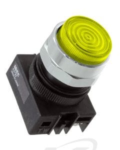 Idec APW199D-Y-120V 22mm Pilot Light, 120 VAC Yellow LED