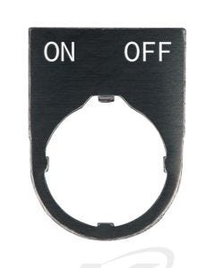 Idec NWAL-213 Engraved Nameplate: ON-OFF