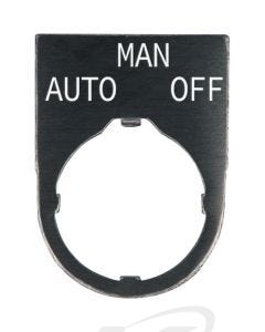 Idec NWAL-301 Engraved Nameplate: AUTO-MAN-OFF