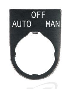 Idec NWAL-302 Engraved Nameplate: AUTO-OFF-MAN