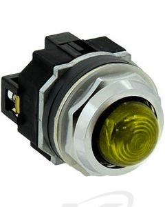 Idec APD122DNUY 30mm Illuminated Pilot Light, Yellow LED