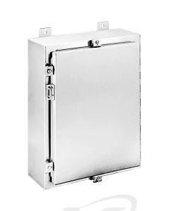 Hoffman A20H1608SSLP NEMA 4X 304SS Hinged Enclosure: 20x16x8