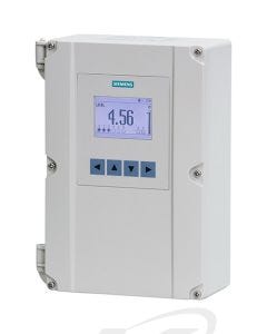 Siemens HydroRanger 200 HMI Ultrasonic Continous Level Controller/Monitor (also known as Milltronics HydroRanger 200).  Wall mount shown. Also available in panel mount