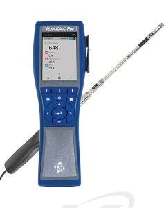 TSI 9650-966 VelociCalc Pro Bluetooth Multiparameter Ventilation Meter with 966 Thermoanemometer Probe