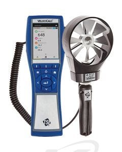 TSI 9600-995 VelociCalc Air Velocity Meter with 995 Rotating Vane Anemometer