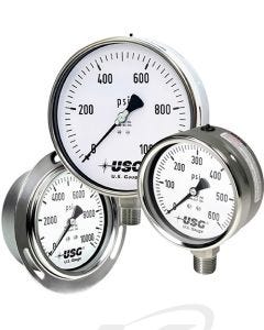 Ametek US Gauge 656 Stainless Steel Industrial Pressure Gauge Family