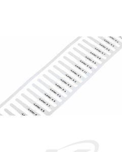 WAGO 211-821 White Polyester 23mm Marker Card for Slide-In Wire Sleeves [2110821]