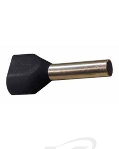 WAGO 216-1543 Black Insulated Twin Ferrule [60345101]