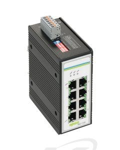 WAGO 852-1102 Eight-Port Gigabit Industrial Unmanaged Ethernet Switch [60310725]