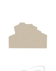 Weidmuller ZAP/TW ZDK2.5-2 Beige End Cap for 2.5MM Terminals [1791050000]