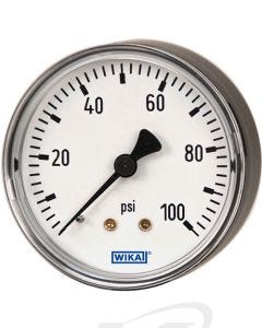 WIKA 111.12 General Service Utility Gauge with Center Back Mouunt, Sizes 1.5" to 4" Dials