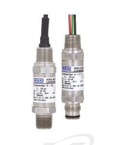 WIKA E-10 Threaded and E-11 Flush-Diaphragm Explosion-Proof Analog Pressure Transmitters