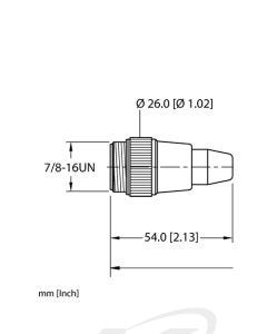 TURCK RSM 30-5M Minifast Cordset