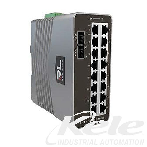 Red Lion NT-5018-DM2-0000 Gigabit Managed Industrial Ethernet Switch