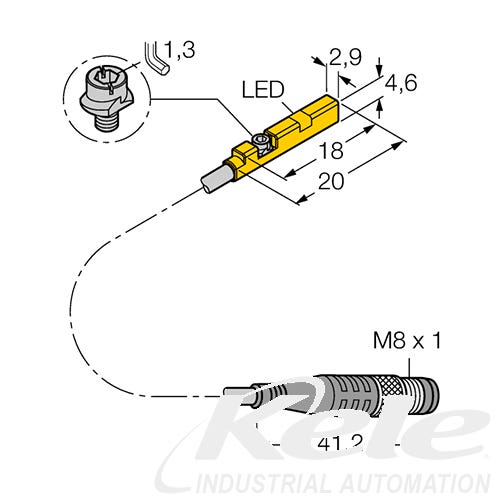 TURCK BIM-UNR-AP6X-0.3-PSG3M W/M Cylinder Position Sensor