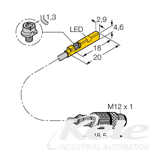 TURCK BIM-UNR-AP6X-0.3-RS4 W/M Cylinder Position Sensor