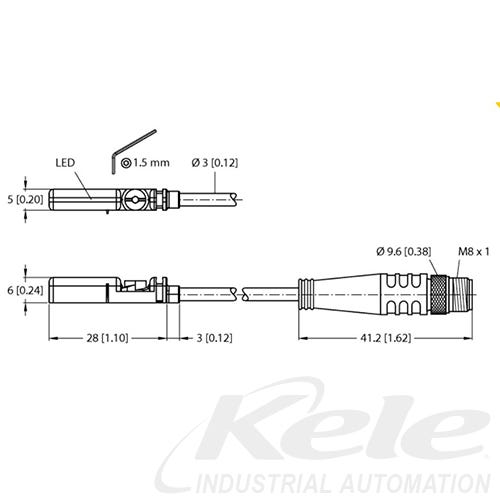 TURCK BIM-UNT-AP6X-0.3-PSG3M Cylinder Position Sensor